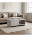 vidaXL Coffee Table Concrete Grey 95 x 50.5 x 35 cm Engineered Wood