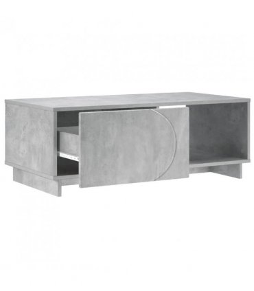 vidaXL Coffee Table Concrete Grey 95 x 50.5 x 35 cm Engineered Wood