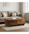 vidaXL Coffee Table Old Wood 102 x 50.5 x 35 cm Engineered Wood
