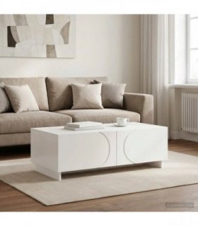 vidaXL Coffee Table White 102 x 50.5 x 35 cm Engineered Wood