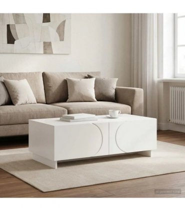 vidaXL Coffee Table White 102 x 50.5 x 35 cm Engineered Wood