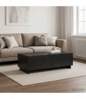 vidaXL Coffee Table Black 102 x 50.5 x 35 cm Engineered Wood