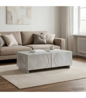 vidaXL Coffee Table Concrete Grey 102 x 50.5 x 35 cm Engineered Wood