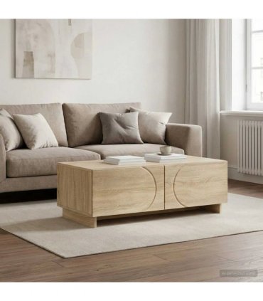 vidaXL Coffee Table Sonoma Oak 102 x 50.5 x 35 cm Engineered Wood