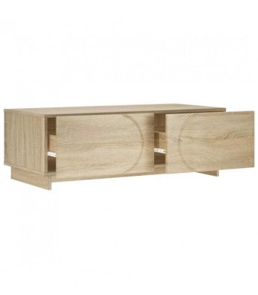 vidaXL Coffee Table Sonoma Oak 102 x 50.5 x 35 cm Engineered Wood