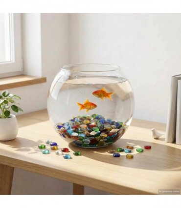 vidaXL Glass Nugget 17-19 mm Multicolour Glass — V0672281947