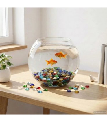 vidaXL Glass Nugget 17-19 mm Multicolour Glass — V0672281947