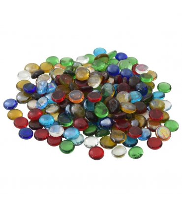 vidaXL Glass Nugget 17-19 mm Multicolour Glass — V0672281947