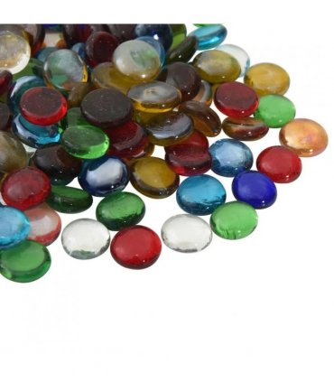 vidaXL Glass Nugget 17-19 mm Multicolour Glass — V0672281947