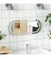 vidaXL LED Bathroom Mirror Transparent 50 x 20 cm Tempered Glass