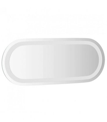 vidaXL LED Bathroom Mirror Transparent 50 x 20 cm Tempered Glass