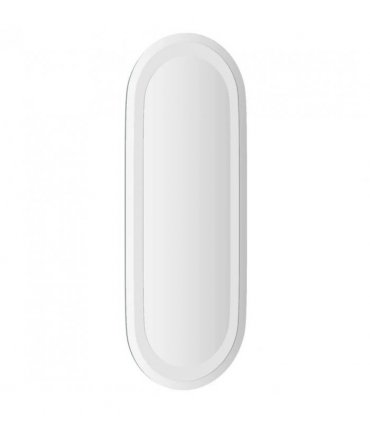 vidaXL LED Bathroom Mirror Transparent 50 x 20 cm Tempered Glass