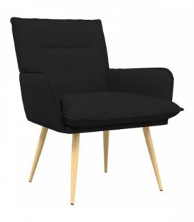 vidaXL Armchair Black Fabric