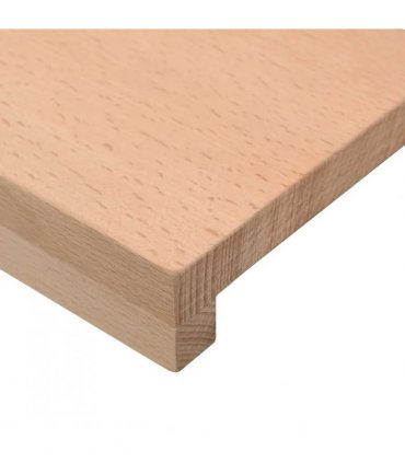 vidaXL Stair Treads 8 pcs 100 x 30 x 2 cm Natural Solid Beech Wood