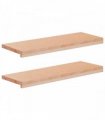 vidaXL Stair Treads 2 pcs 80 x 30 x 2 cm Natural Solid Beech Wood