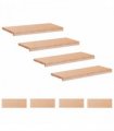 vidaXL Stair Treads 8 pcs 80 x 30 x 2 cm Natural Solid Beech Wood