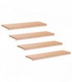 vidaXL Stair Treads 4 pcs 100 x 25 x 2 cm Natural Solid Beech Wood