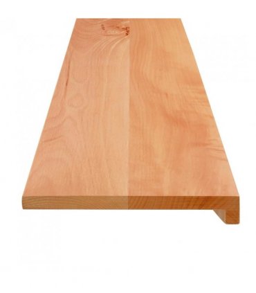 vidaXL Stair Treads 2 pcs 80 x 30 x 2 cm Varnish Solid Beech Wood