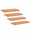 vidaXL Stair Treads 4 pcs 80 x 25 x 2 cm Varnish Solid Beech Wood