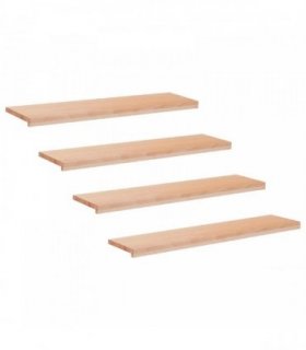 vidaXL Stair Treads 4 pcs 110 x 30 x 2 cm Natural Solid Beech Wood