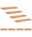 vidaXL Stair Treads 8 pcs 90 x 30 x 2 cm Varnish Solid Beech Wood