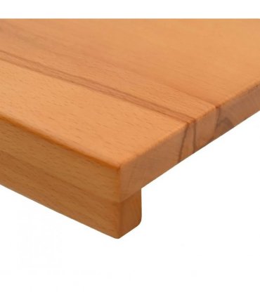 vidaXL Stair Treads 4 pcs 90 x 30 x 2 cm Light Brown Solid Beech Wood