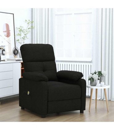 vidaXL Massage Chair Black Fabric — V0672351913