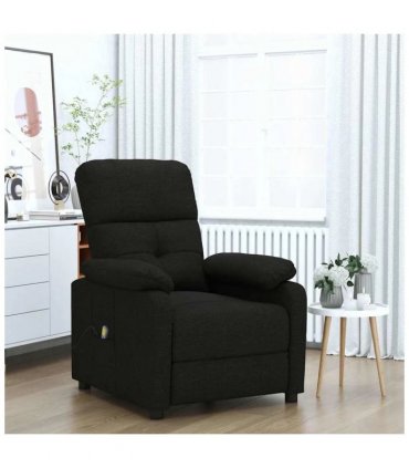 vidaXL Massage Chair Black Fabric — V0672351913