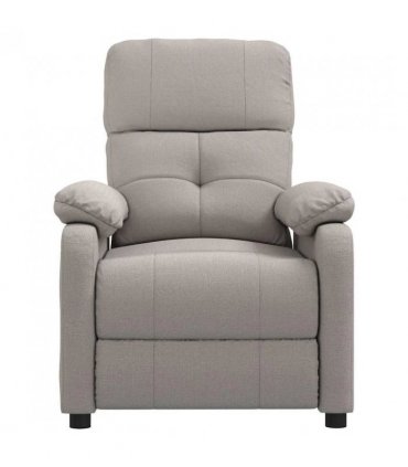 vidaXL Massage Chair Taupe Fabric — V0672351915