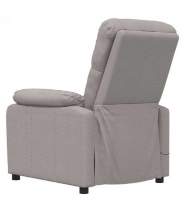 vidaXL Massage Chair Taupe Fabric — V0672351915