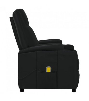 vidaXL Massage Chair Black Faux Leather — V0672352213