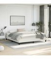 vidaXL Bed Frame without Mattress White 193x203 cm King Faux Leather