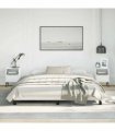 vidaXL Bed Frame without Mattress White California King Faux Leather