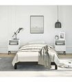 vidaXL Bed Frame without Mattress Black 100x203cm Twin XL Faux Leather