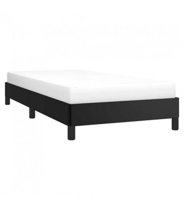 vidaXL Bed Frame without Mattress Black 100x203cm Twin XL Faux Leather