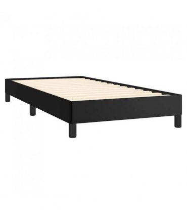 vidaXL Bed Frame without Mattress Black 100x203cm Twin XL Faux Leather