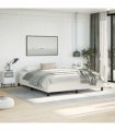 vidaXL Bed Frame without Mattress White California King Faux Leather — V0672354570