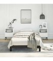 vidaXL Bed Frame without Mattress Black 100x190 cm Twin Faux Leather