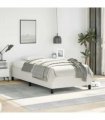 vidaXL Bed Frame without Mattress White 100x203cm Twin XL Faux Leather