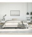 vidaXL Bed Frame without Mattress White 193x203 cm King Faux Leather — V0672354576
