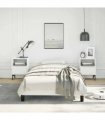 vidaXL Bed Frame without Mattress White 100x203cm Twin XL Faux Leather — V0672354578