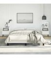 vidaXL Bed Frame without Mattress White 137x190 cm Full Faux Leather — Size: Double Size — V0672354579