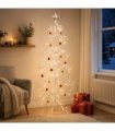 vidaXL Metal Christmas Tree with Spiral Stand KUOPIO 180 cm Steel