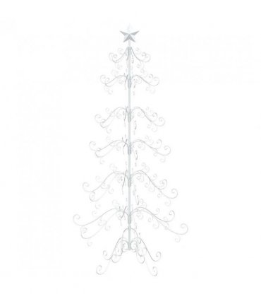 vidaXL Metal Christmas Tree with Spiral Stand KUOPIO 180 cm Steel
