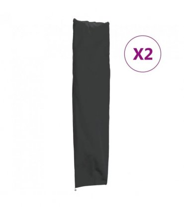 vidaXL Garden Umbrella Covers 2 pcs 240x57/57 cm 420D Oxford Fabric — Size: 240 x 57/57 cm