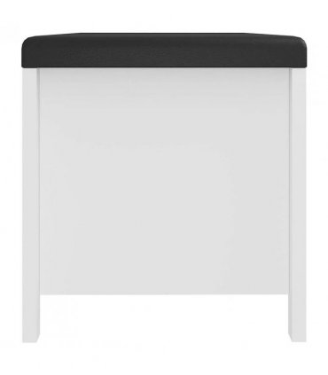vidaXL Storage Box with Cushion White 105x40x45 cm