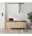 vidaXL Storage Box with Cushion Sonoma Oak 105x40x45 cm