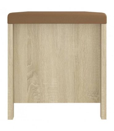 vidaXL Storage Box with Cushion Sonoma Oak 105x40x45 cm