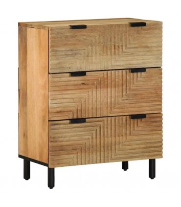 vidaXL Sideboard Brown 60x33x75 cm Solid Wood Mango — V0672360155