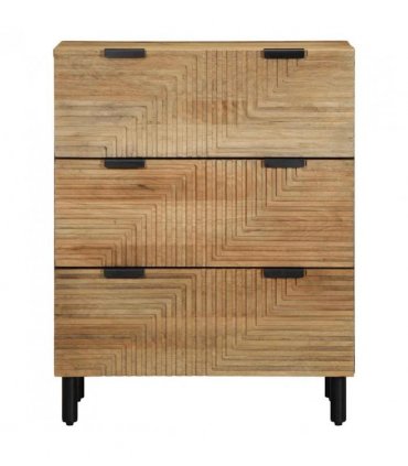 vidaXL Sideboard Brown 60x33x75 cm Solid Wood Mango — V0672360155